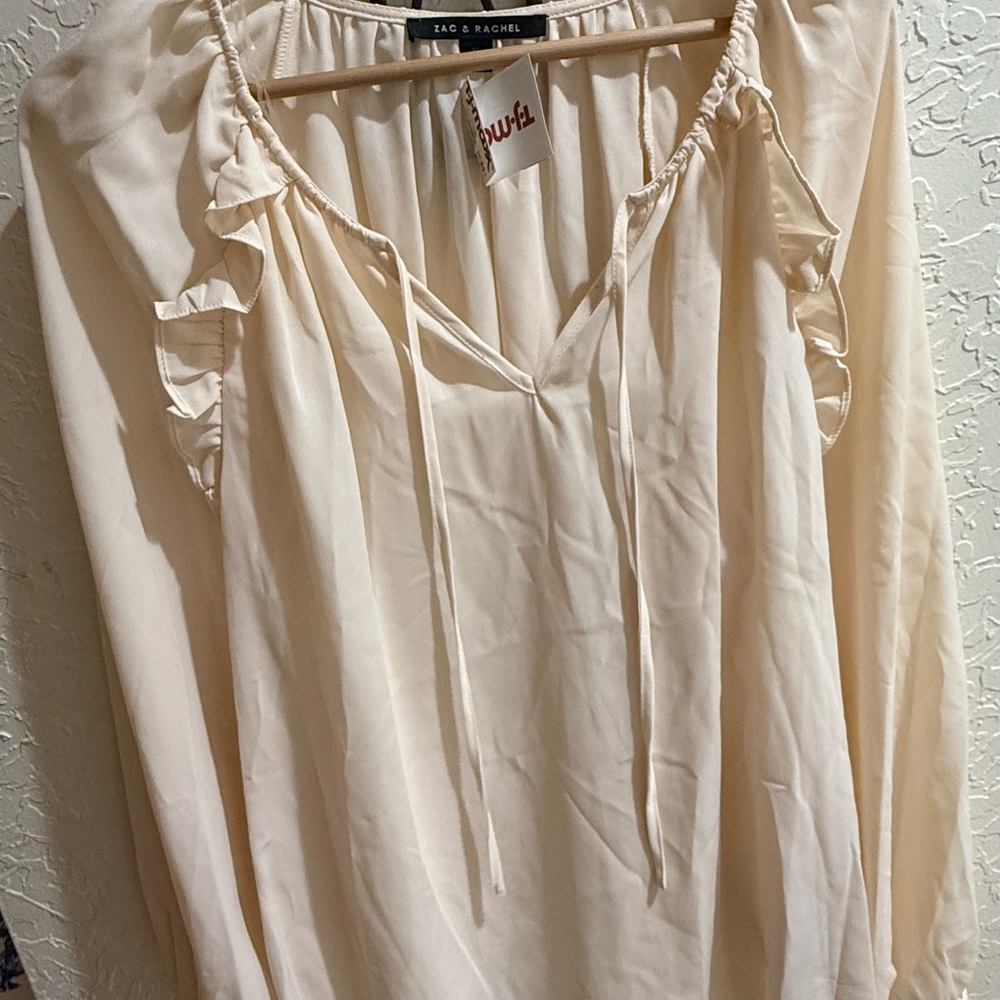 Zac & Rachel Elegant Cream Blouse